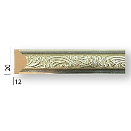 Sarmaşık Gümüş Duvar ve Tavan Çıtası 2cm