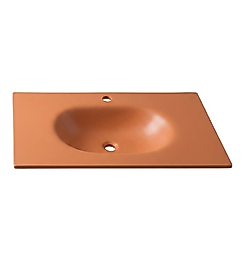 VERTOLA ELYA Cam Lavabo Batarya Delikli 90X60 cm