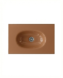 VERTOLA ELİPS Cam Lavabo Batarya Delikli 80X60 cm