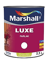 Marshall Luxe Parlak Beyaz Yağlı Boya  Solvent Bazlı İç Cephe Boyası