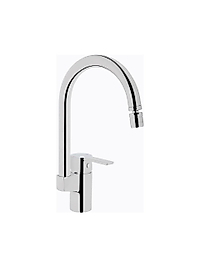 Artema Fold S A42155 Eviye Bataryası Krom Kaplamalı 360° Döner Başlık ile Tezgah Montajı İçin