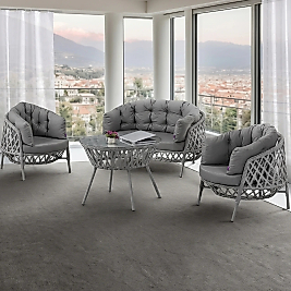 CANİSA Viola Serisi 1. Sınıf 2+1+1 Bahçe Balkon Oturma Koltuk Takımı