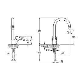 Artema Solid S A42148 Krom Mutfak Bataryası