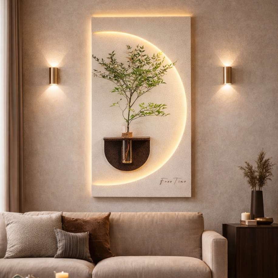 Özel Tasarım CNC Kesim Duvar Tablosu |El Boyaması| 50×90cm